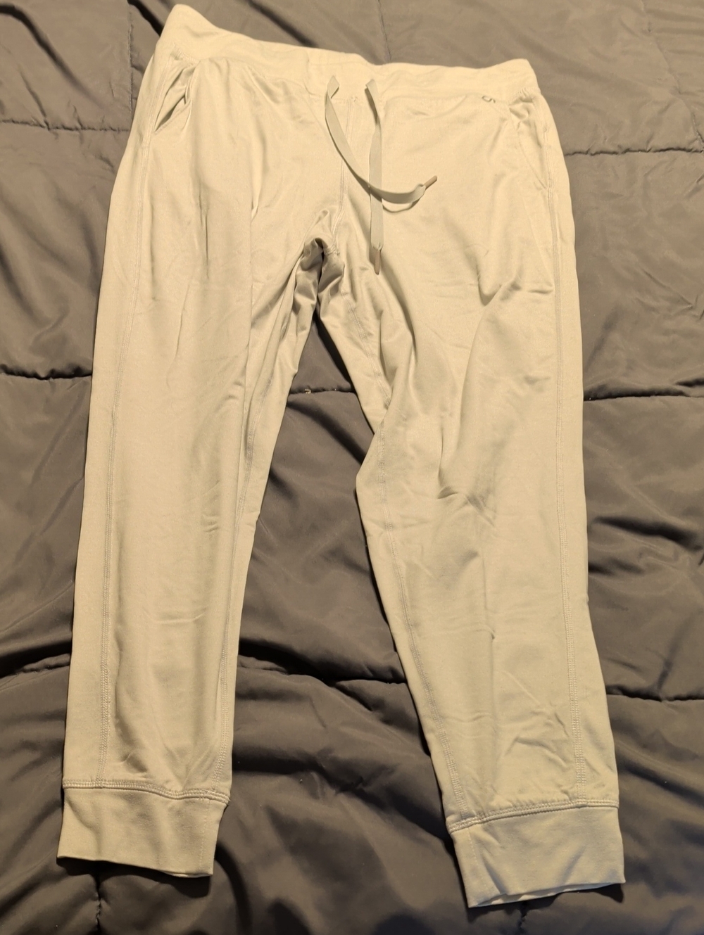 GAP Men's Cream Sweatpants with Drawstring